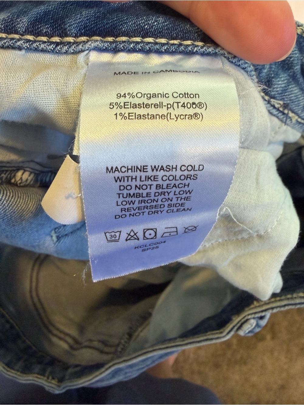 Quince Light Blue Cropped Straight Jeans - Picture 5 of 10